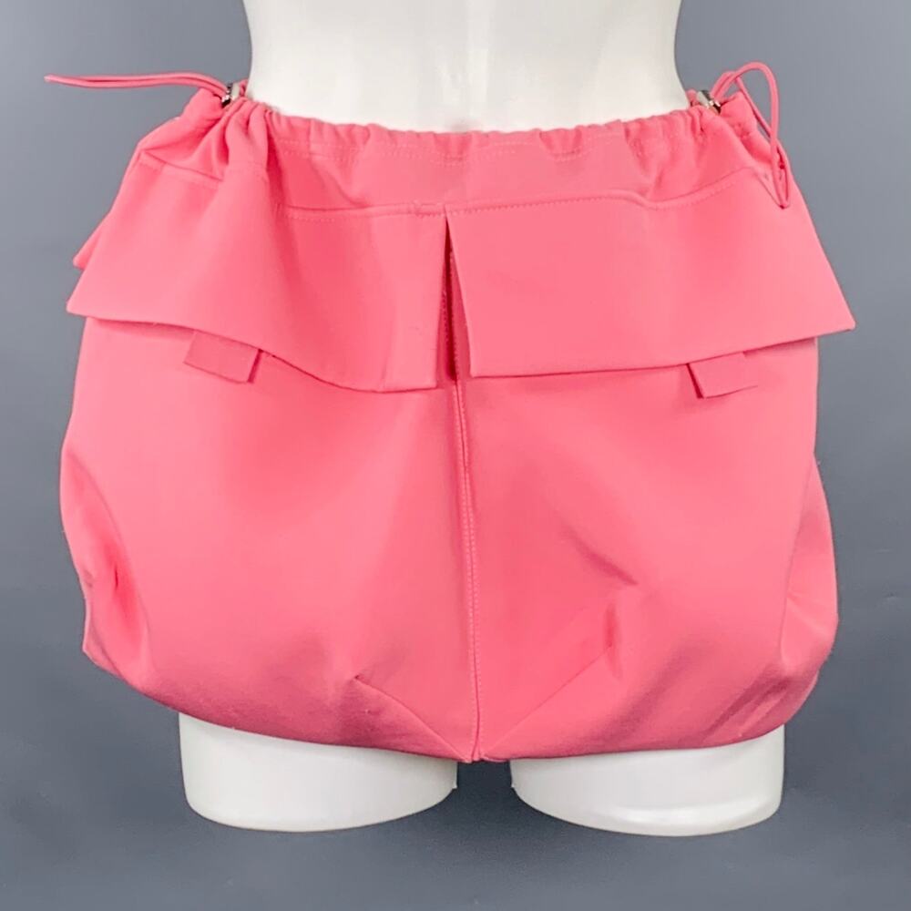 PRIVATE POLICY Size M Pink Polyester Bubble Cargo Skirt
